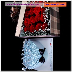 Combo Bánh Kem & Hoa Tươi - MM32